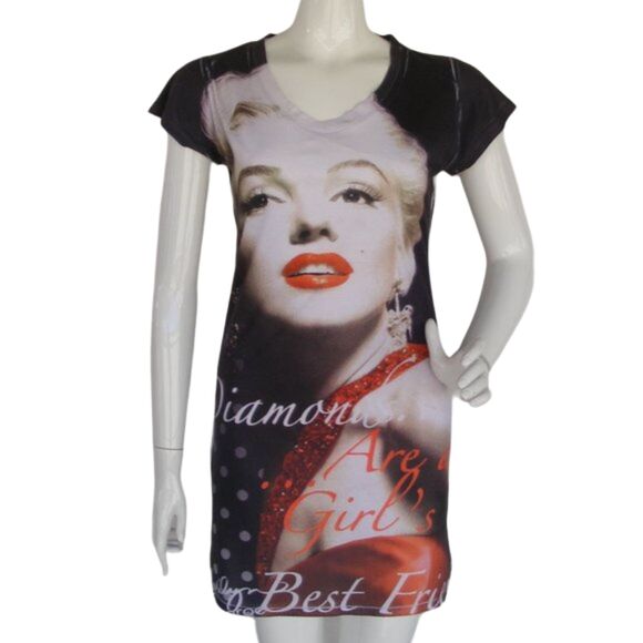 Other - MARILYN MONROE Nightgown, S, Photo Print, Short sleeve